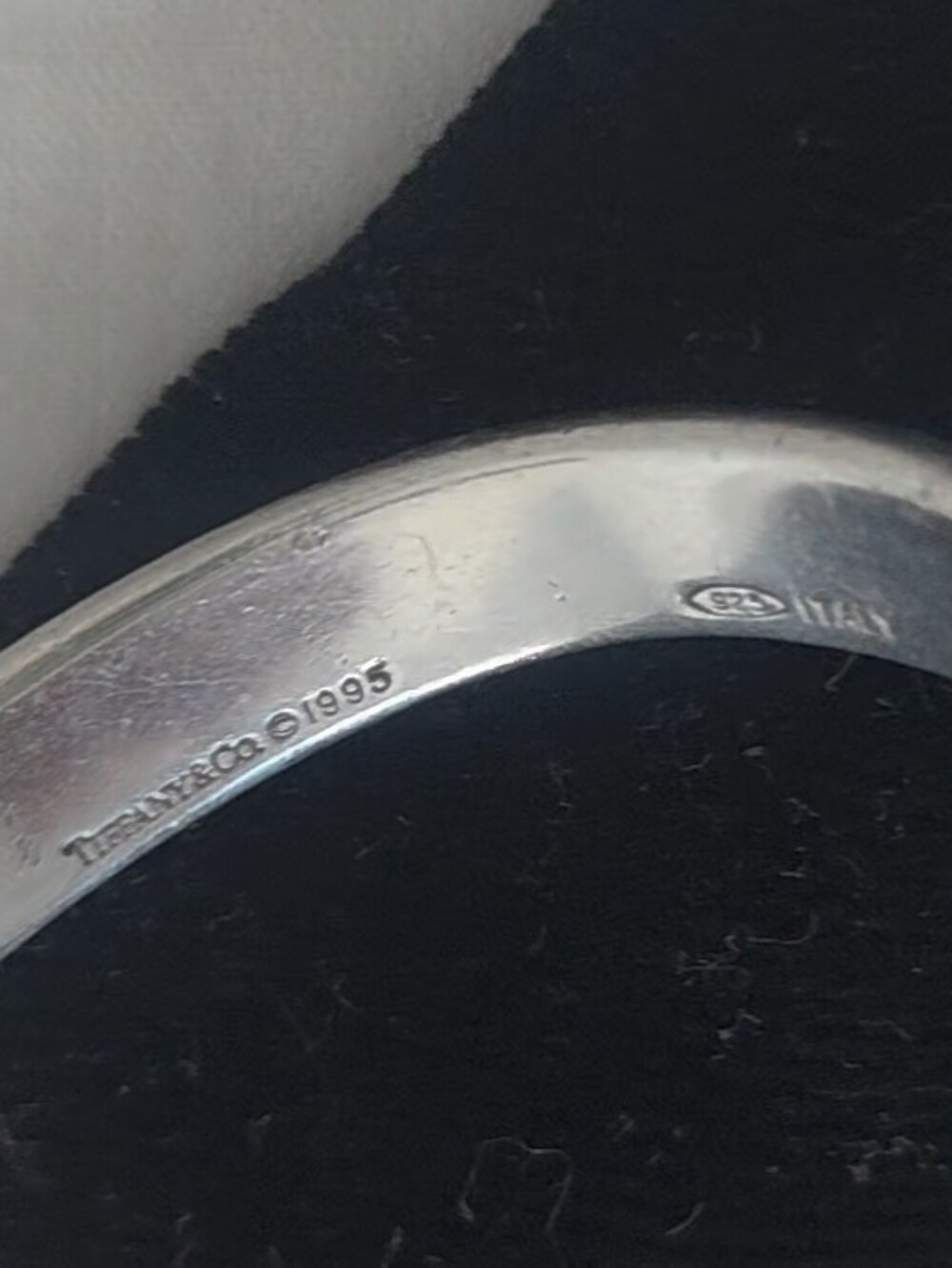 1995 Tiffany &Co Italy Sterling Silver 925 Roman Numerals Bracelet Cuff. 5.5" - Picture 5 of 11